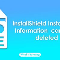 Installshield Installation Information Can It Be Deleted?
