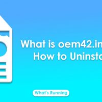 What is oem42.inf and How to Uninstall It?