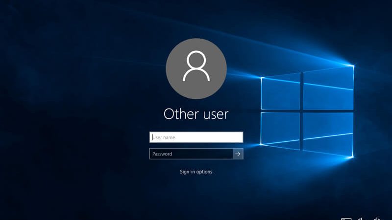 windows 10 login