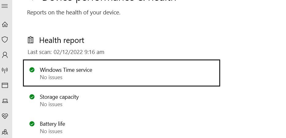 device performance and health